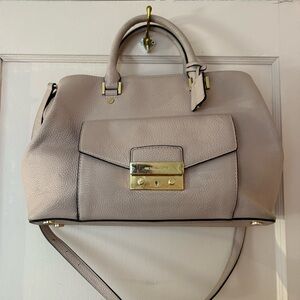 Michael Kors Haley Large Leather Satchel